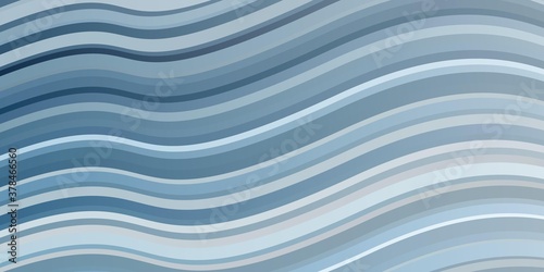 Light BLUE vector background with curves. Brand new colorful illustration with bent lines. Template for your UI design.