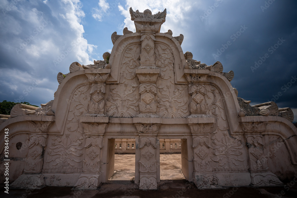 Taman Sari Water Castle is the site of a former royal garden of the Sultanate of Yogyakarta. It is located about 2 km south within the grounds of the Kraton, Yogyakarta, Indonesia. Taman Sari Water Castle is the site of a former royal garden of the Sultanate of Yogyakarta. It is located about 2 km south within the grounds of the Kraton, Yogyakarta, Indonesia.