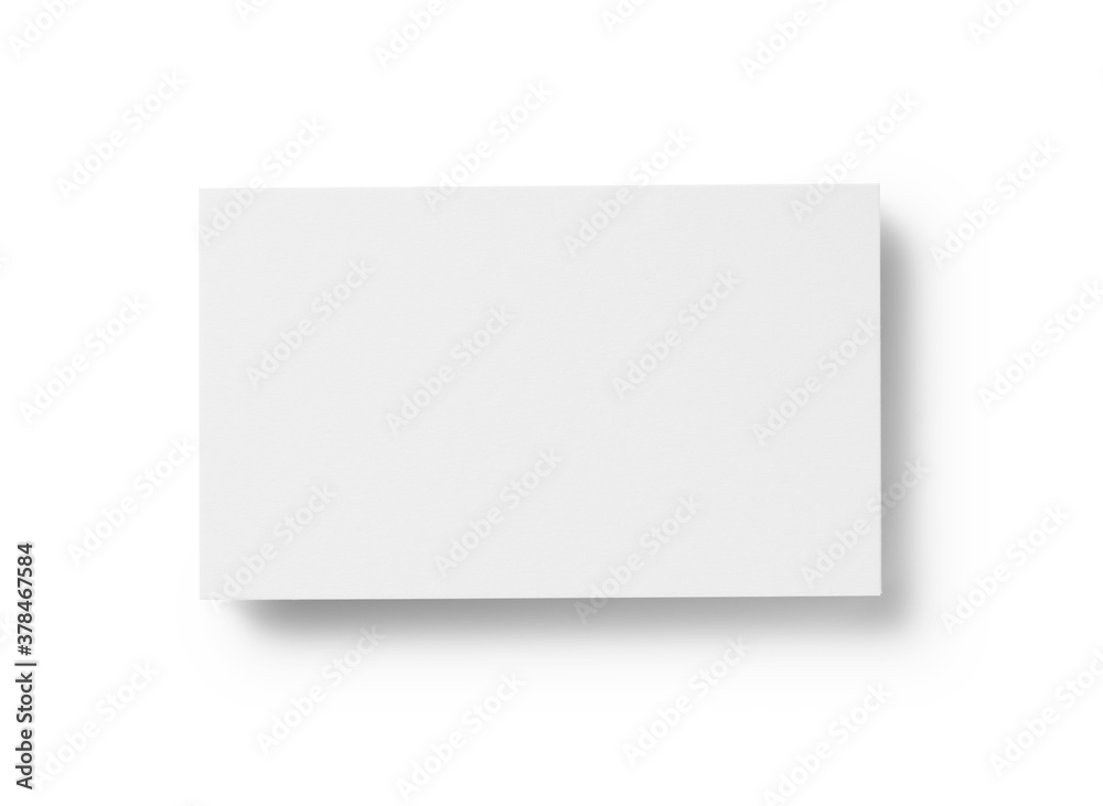 Business cards on a white background