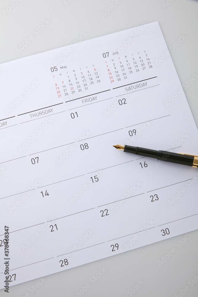 Calendar page Calendar page