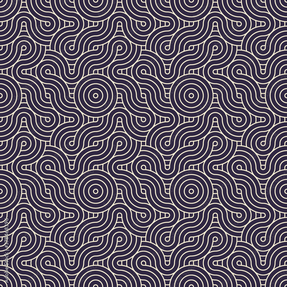 Overlapping Circles Pattern, art background.