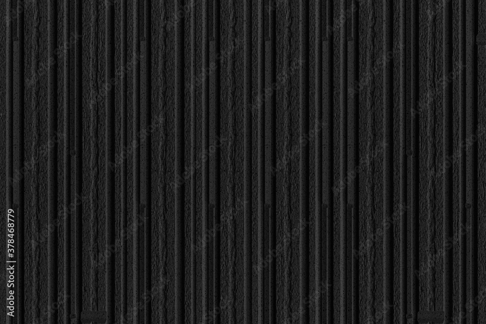 Modern black stone wall with stripes texture and seamless background Modern black stone wall with stripes texture and seamless background