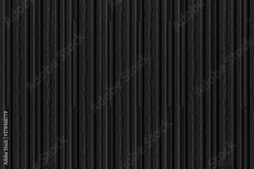 Modern black stone wall with stripes texture and seamless background