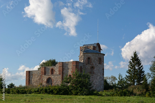 Russia. Veliky Novgorod. Church of the Annunciation on the Gorodishche photo