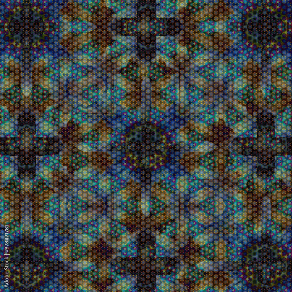 Kaleidoscope background pattern visible inside the eyelids when eyes closed Kaleidoscope background pattern visible inside the eyelids when eyes closed