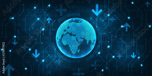 The complexity of a digital world with many networks and information.
