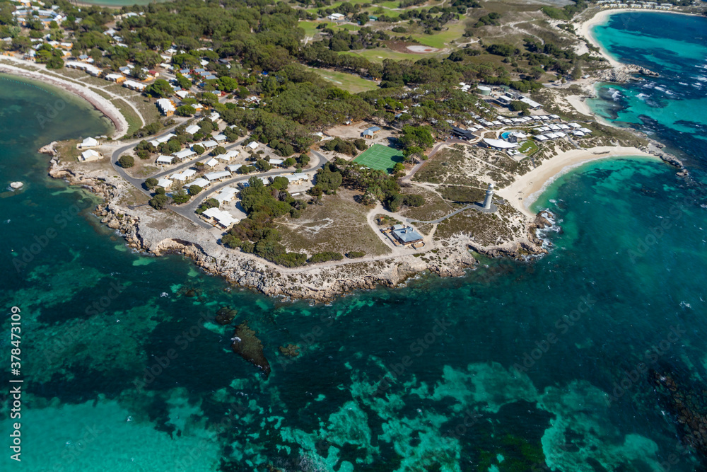 Aerial view of Rottnest Island, Western Australia