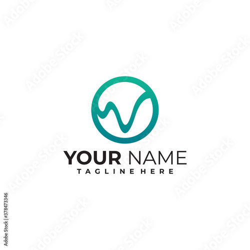 beat pulse logo icon vector isolated