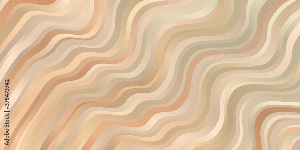 Light Orange vector pattern with curved lines. Bright illustration with gradient circular arcs. Best design for your ad, poster, banner. Light Orange vector pattern with curved lines. Bright illustration with gradient circular arcs. Best design for your ad, poster, banner.