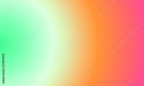 Beautiful retro gradient background, turquoise, orange and red colors, smooth and soft texture, semicircle pattern, used for poster backgrounds, banners, templates and others