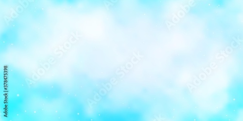 Light Pink, Blue vector texture with beautiful stars. Colorful illustration with abstract gradient stars. Theme for cell phones.