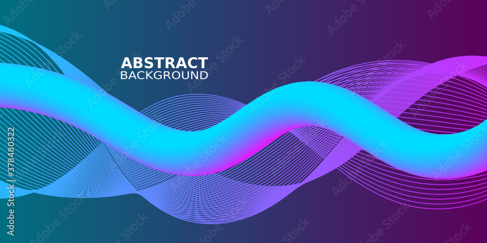 Abstract wave element for design. Digital frequency track equalizer. Stylized line art background. Vector illustration Abstract wave element for design. Digital frequency track equalizer. Stylized line art background. Vector illustration