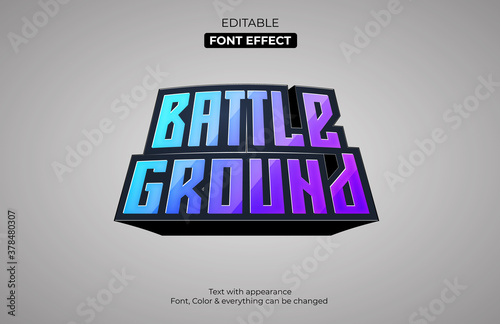 Esport gaming, Editable font effect