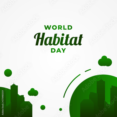World Habitat Day Vector Design Illustration