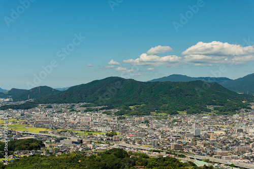 古代山城大野城が築かれた四王寺山