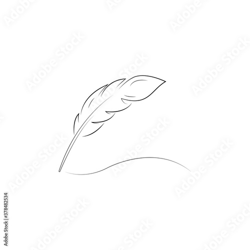 feather pen logo