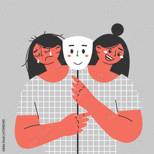 The young woman suffers from bipolar disorder, manic and depressive states.