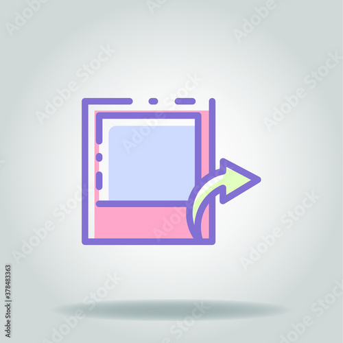 send to colorful icon
