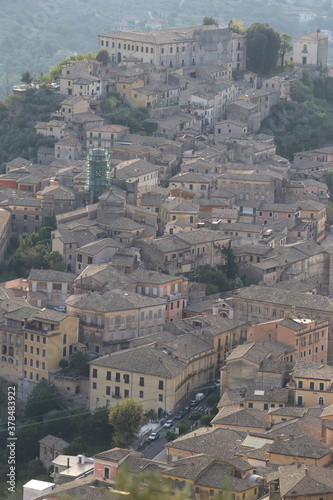 Canvas Print Arpino, Italy - September 16, 2020: View of the city from