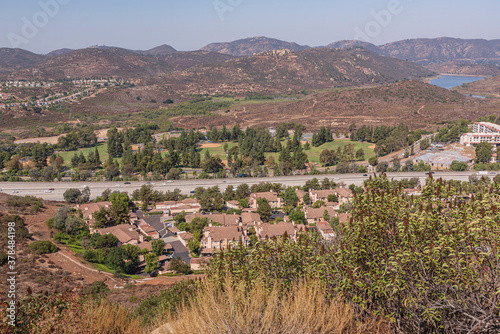 Northern San Diego county California residential area.