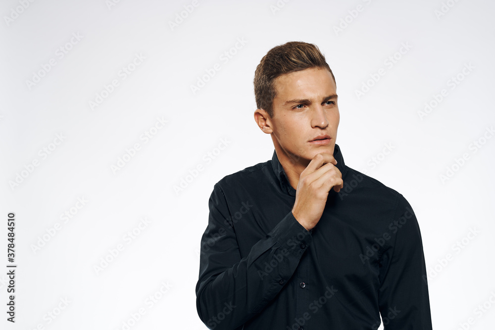 manager in black shirt official cropped view light background manager in black shirt official cropped view light background