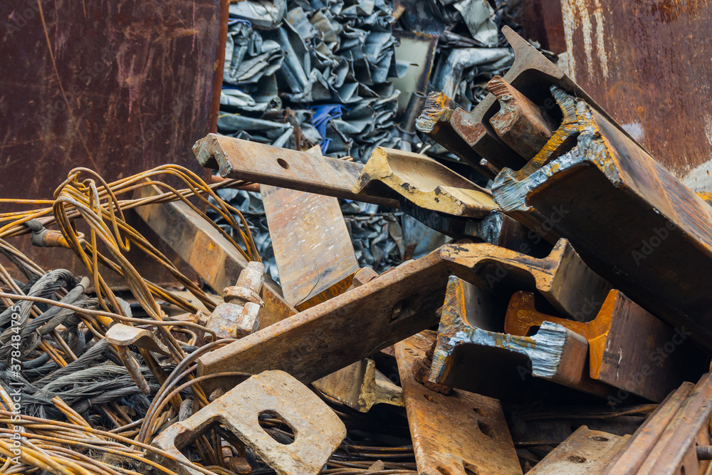 Scrap yard, metal waste disposal. Scrap yard, metal waste disposal.