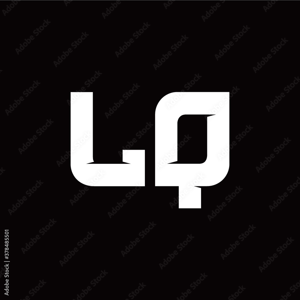 Obraz premium L Q letter monogram style initial logo template