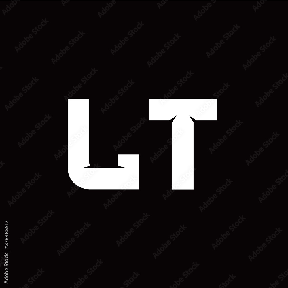 L T letter monogram style initial logo template L T letter monogram style initial logo template