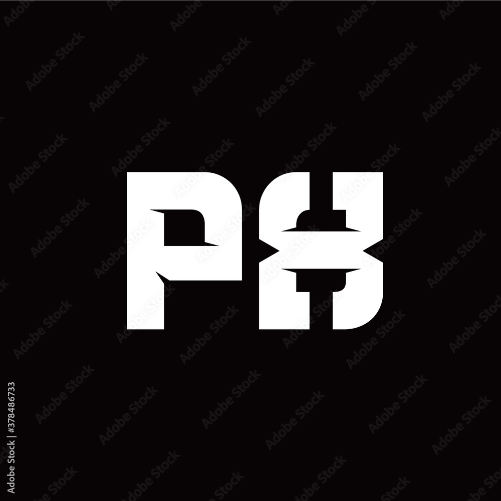 P X letter monogram style initial logo template P X letter monogram style initial logo template