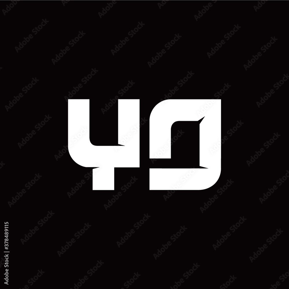 Y D letter monogram style initial logo template Y D letter monogram style initial logo template