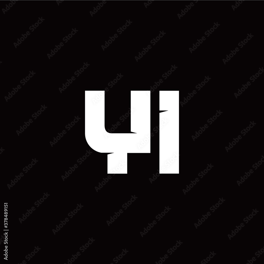 Y I letter monogram style initial logo template Y I letter monogram style initial logo template