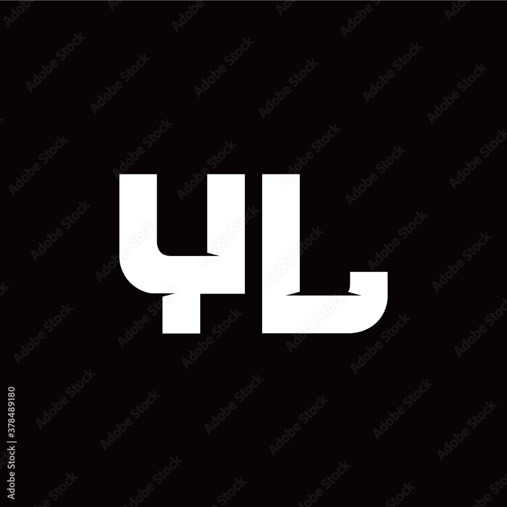 Y L letter monogram style initial logo template Y L letter monogram style initial logo template