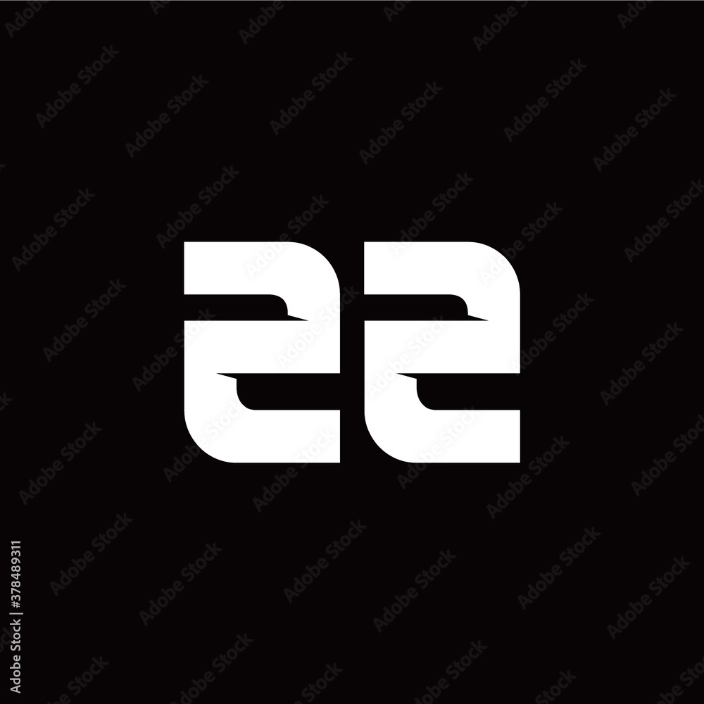 Z Z letter monogram style initial logo template Z Z letter monogram style initial logo template