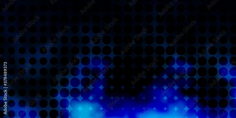 Dark BLUE vector template with circles. Modern abstract illustration with colorful circle shapes. Pattern for booklets, leaflets. Dark BLUE vector template with circles. Modern abstract illustration with colorful circle shapes. Pattern for booklets, leaflets.