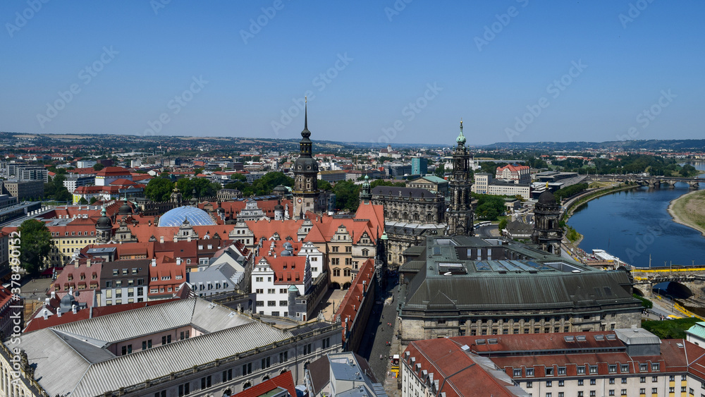 view of the town Dresden Germany