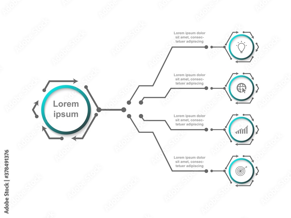 Business data visualization. Abstract Process chart or graph elements, diagram with step option parts or processes. Vector business template for presentation. Creative concept for infographic. Business data visualization. Abstract Process chart or graph elements, diagram with step option parts or processes. Vector business template for presentation. Creative concept for infographic.