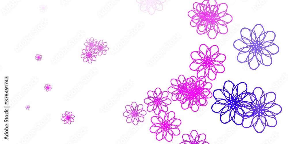 Light Purple, Pink vector natural artwork with flowers. Light Purple, Pink vector natural artwork with flowers.