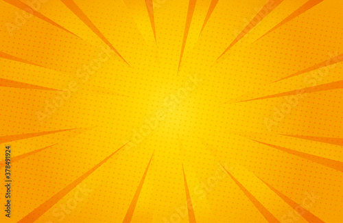 Yellow colour abstract speed explosion comic Background
