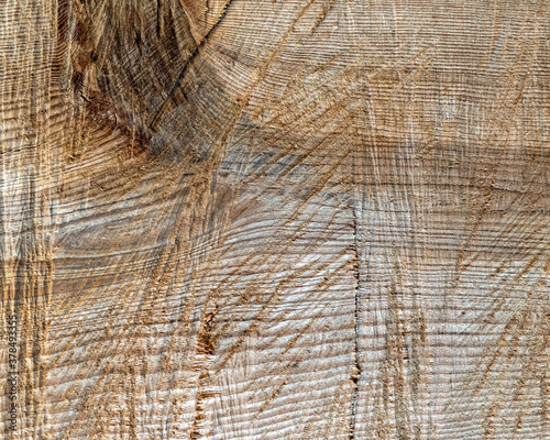 natural wood rough surface closeup, brown background