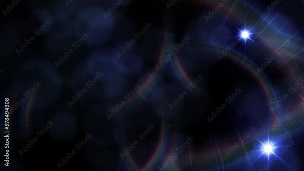 Camera flash light on black background. Blue lights. Loop animation. Beautiful lens flare effect and colorful twinkle. Sparkling light of flash. Camera flash light on black background. Blue lights. Loop animation. Beautiful lens flare effect and colorful twinkle. Sparkling light of flash.