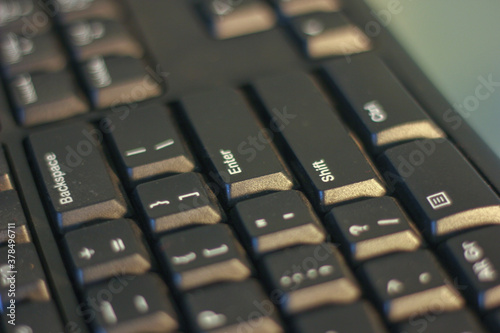 Computer / laptop keyboard close up
