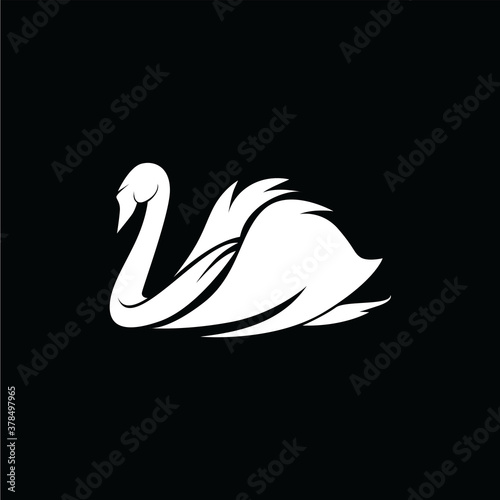 Fototapeta Naklejka Na Ścianę i Meble -  Goose Bird Logo Template Design Vector