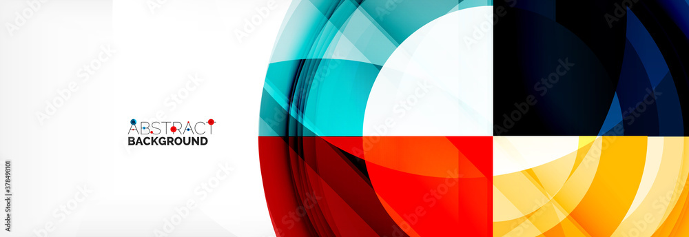 Round shapes, triangles and circles. Modern abstract background Round shapes, triangles and circles. Modern abstract background