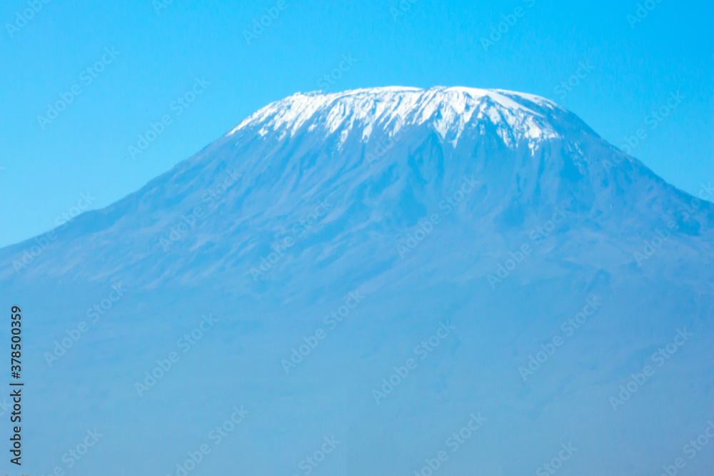 Mount Kilimanjaro with a snow cap