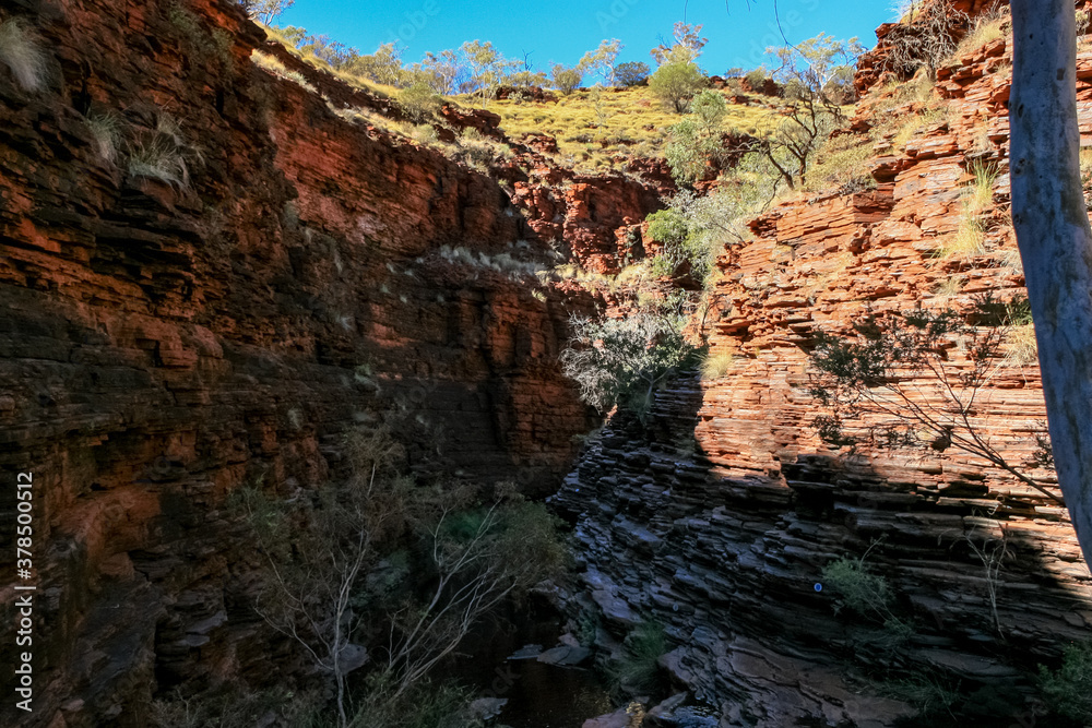 Hiking and Swimming in Karijini National Park, Western Australia