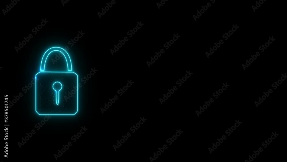 Security lock binary digital paticle explosive random number motion radial blur technology big data and abstract numeric background on black screen Security lock binary digital paticle explosive random number motion radial blur technology big data and abstract numeric background on black screen