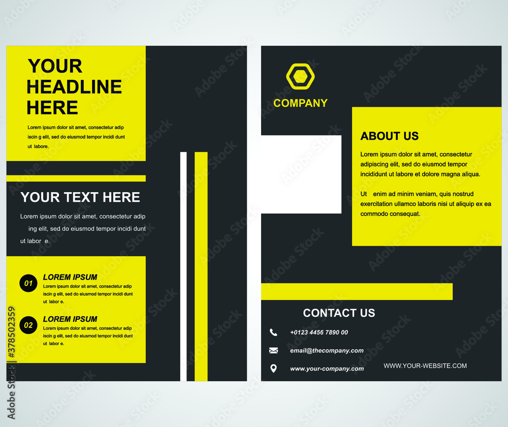 Fototapeta premium poster flyer pamphlet brochure cover design layout, vector illustration template