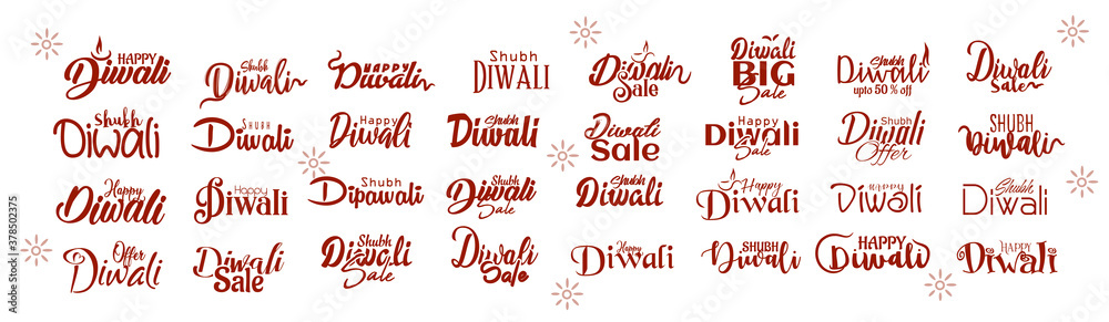 Diwali typography banner