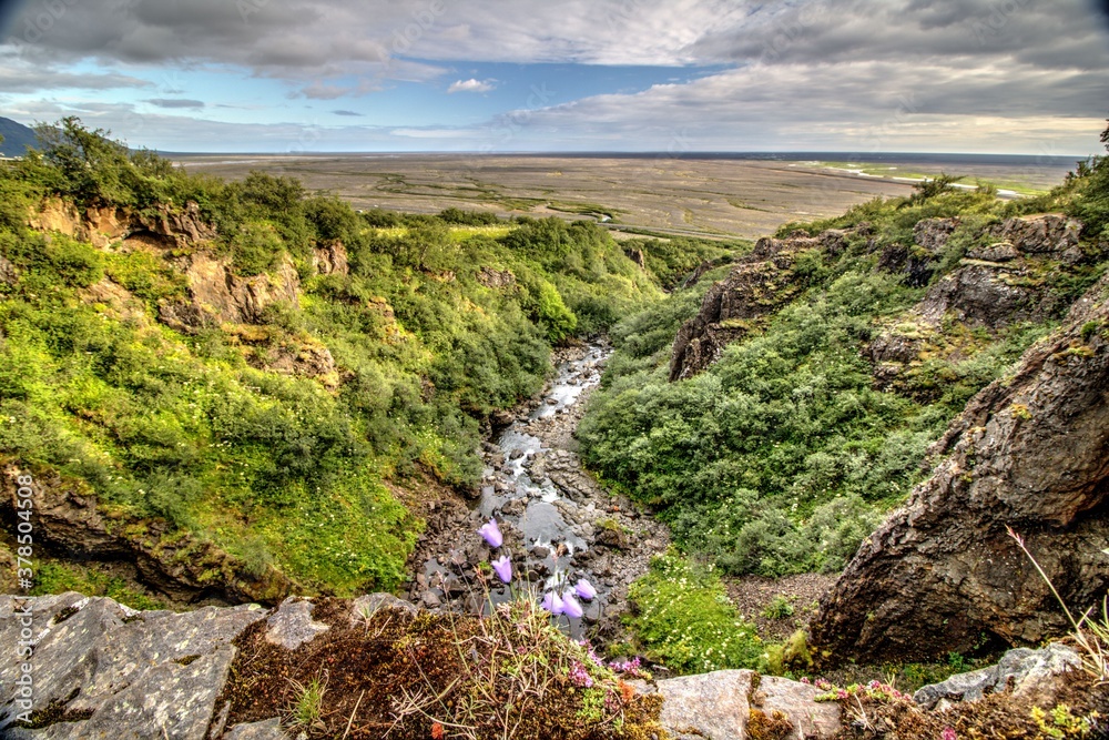 Skaftafell National Park - View Above the Waterfall