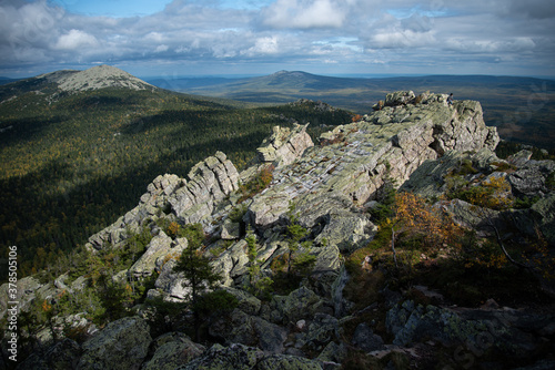 Ural mountains. Taganay mountain range.